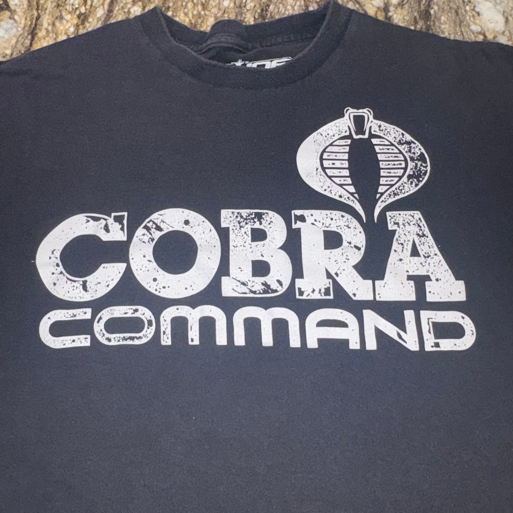 G.I. Joe Retaliation Graphic T-Shirt Mens XL Black Cobra Command Mad Engine Tee